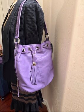 B. Makowsky purple hobo bag NWT